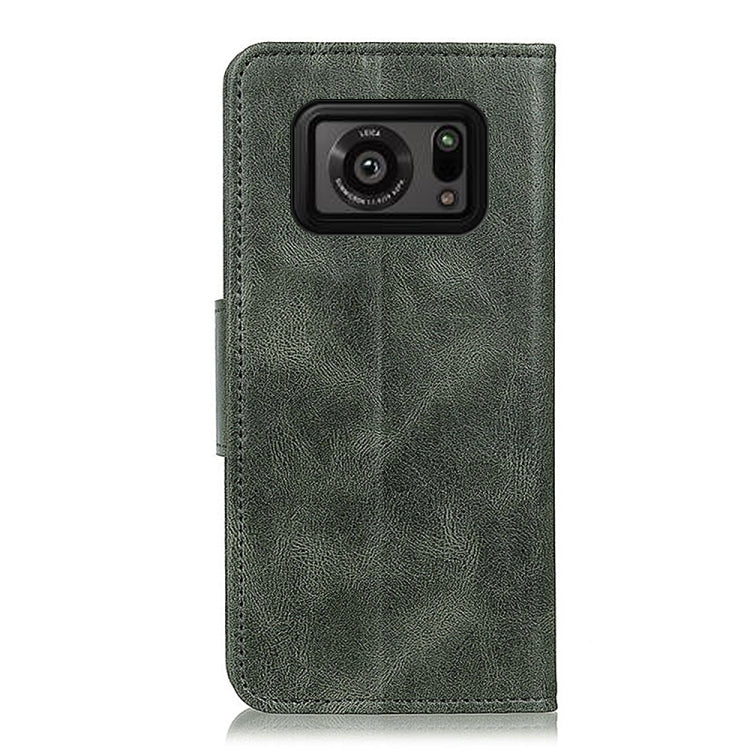 For Sharp Aquos R Mirren Crazy Horse Texture Horizontal Flip Leather Case with Holder & Card Slots & Wallet