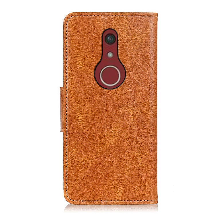 For Fujitsu Be4 Plus F-41B Mirren Crazy Horse Texture Horizontal Flip Leather Case with Holder & Card Slots & Wallet