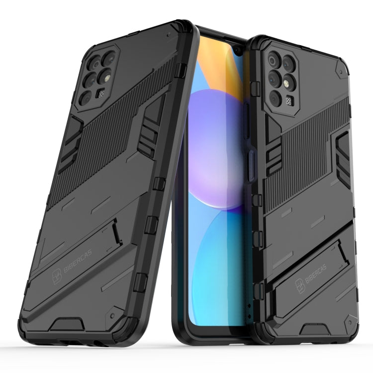 For Honor Play 5T Punk Armor 2 in 1 PC + TPU Shockproof Case with Invisible Holder