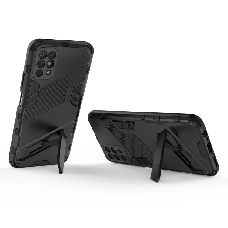 For Honor Play 5T Punk Armor 2 in 1 PC + TPU Shockproof Case with Invisible Holder