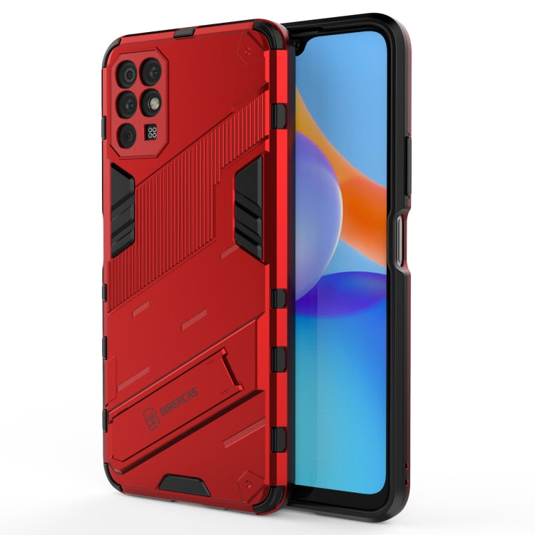 For Honor Play 5T Punk Armor 2 in 1 PC + TPU Shockproof Case with Invisible Holder