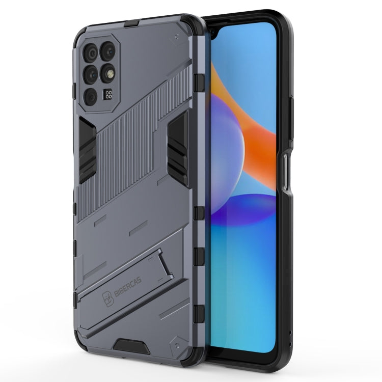 For Honor Play 5T Punk Armor 2 in 1 PC + TPU Shockproof Case with Invisible Holder