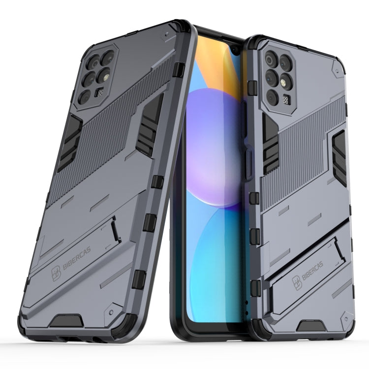 For Honor Play 5T Punk Armor 2 in 1 PC + TPU Shockproof Case with Invisible Holder