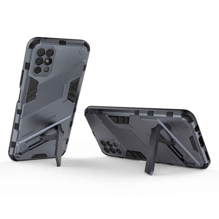 For Honor Play 5T Punk Armor 2 in 1 PC + TPU Shockproof Case with Invisible Holder