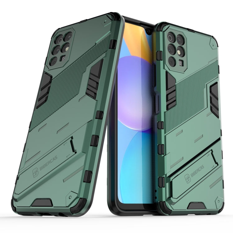 For Honor Play 5T Punk Armor 2 in 1 PC + TPU Shockproof Case with Invisible Holder