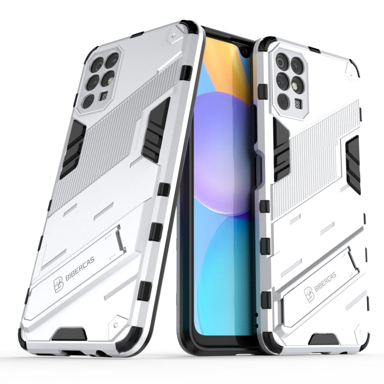 For Honor Play 5T Punk Armor 2 in 1 PC + TPU Shockproof Case with Invisible Holder