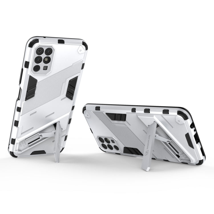 For Honor Play 5T Punk Armor 2 in 1 PC + TPU Shockproof Case with Invisible Holder