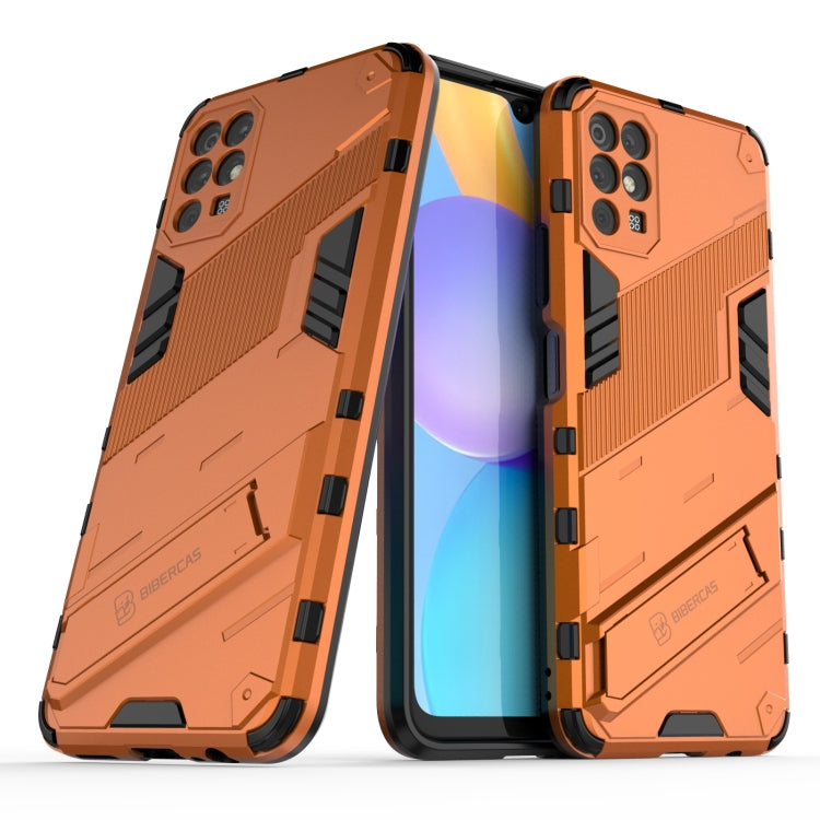 For Honor Play 5T Punk Armor 2 in 1 PC + TPU Shockproof Case with Invisible Holder