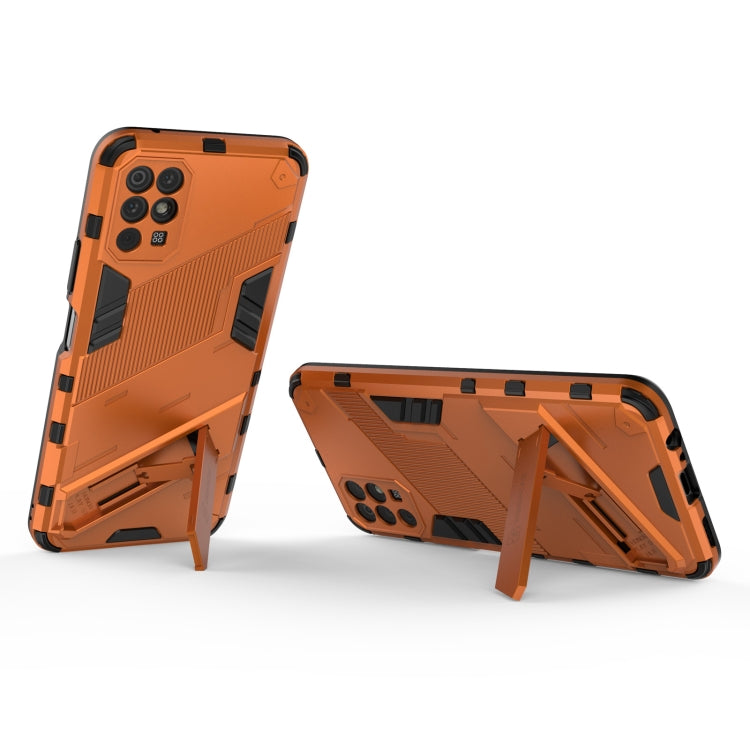 For Honor Play 5T Punk Armor 2 in 1 PC + TPU Shockproof Case with Invisible Holder