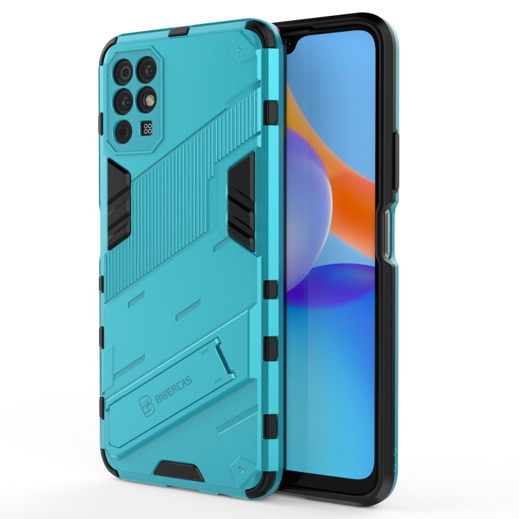 For Honor Play 5T Punk Armor 2 in 1 PC + TPU Shockproof Case with Invisible Holder