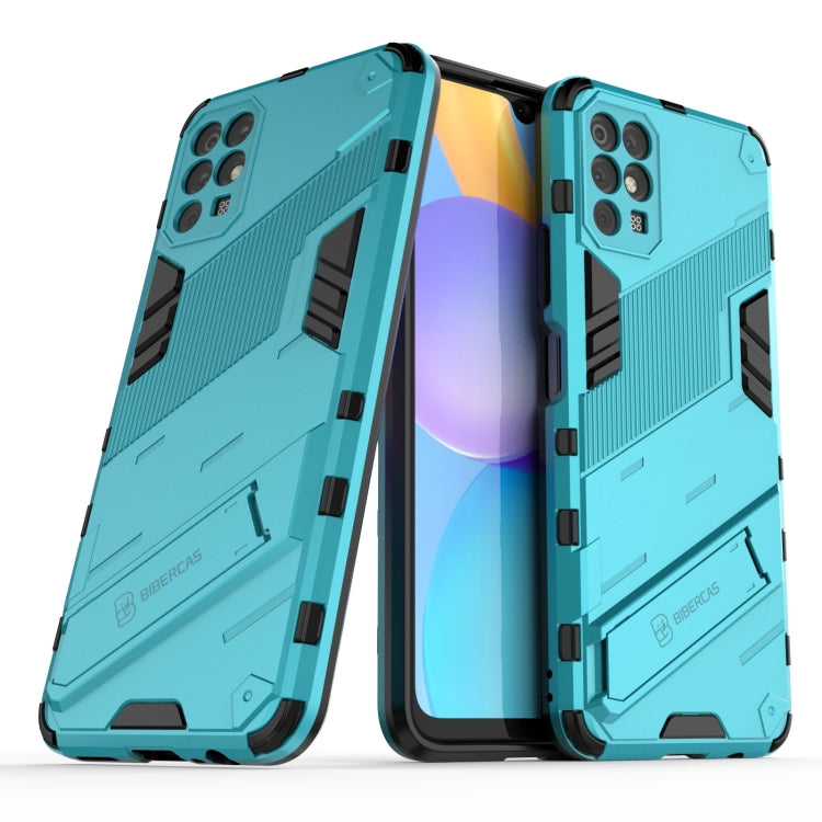 For Honor Play 5T Punk Armor 2 in 1 PC + TPU Shockproof Case with Invisible Holder