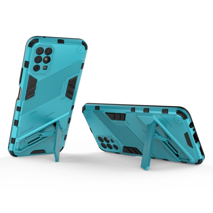 For Honor Play 5T Punk Armor 2 in 1 PC + TPU Shockproof Case with Invisible Holder