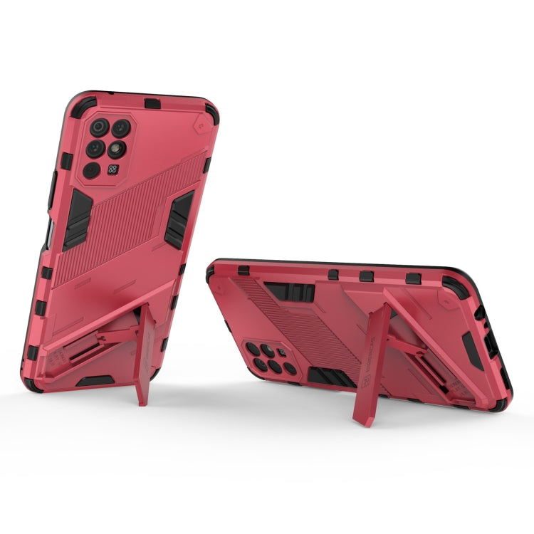 For Honor Play 5T Punk Armor 2 in 1 PC + TPU Shockproof Case with Invisible Holder