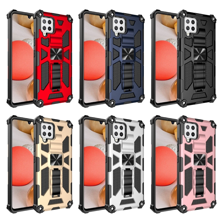 For Samsung Galaxy A22 4G Shockproof TPU + PC Magnetic Protective Case with Holder