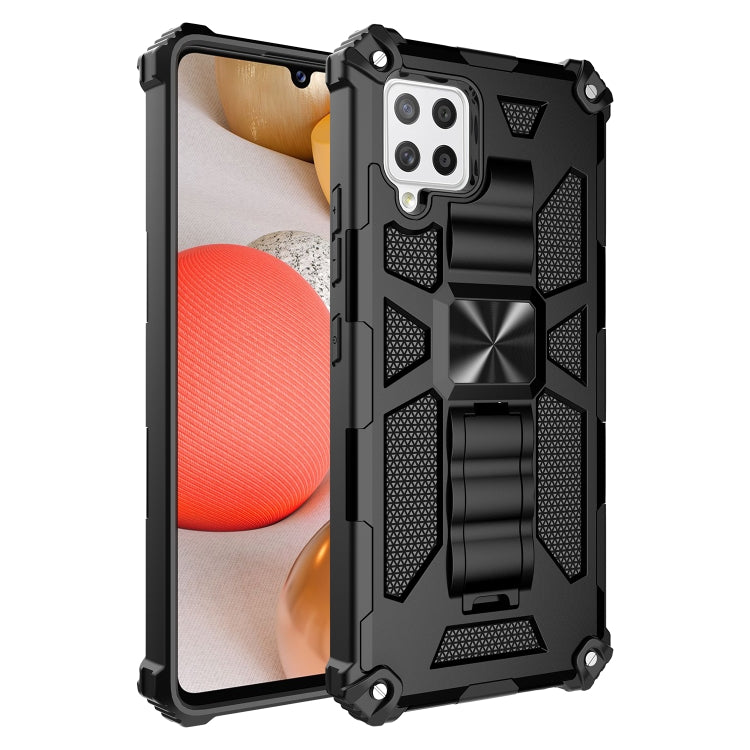 For Samsung Galaxy A22 4G Shockproof TPU + PC Magnetic Protective Case with Holder