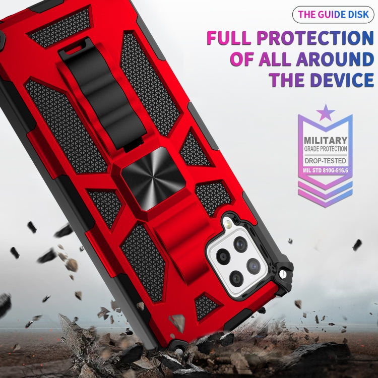 For Samsung Galaxy A22 4G Shockproof TPU + PC Magnetic Protective Case with Holder