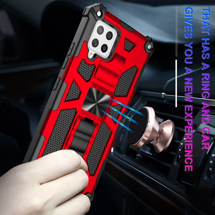 For Samsung Galaxy A22 4G Shockproof TPU + PC Magnetic Protective Case with Holder