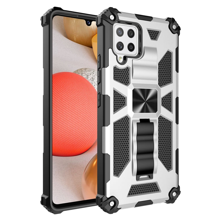 For Samsung Galaxy A22 4G Shockproof TPU + PC Magnetic Protective Case with Holder