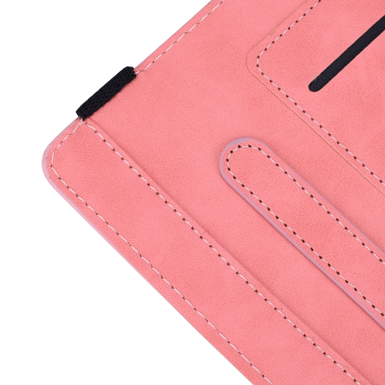 For Galaxy Tab A 8.0 (2019)  Calf Pattern Double Folding Design Embossed Leather Case with Holder & Card Slots & Pen Slot & Elastic Band