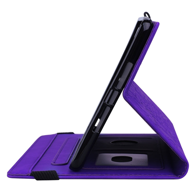 For Galaxy Tab A 10.1 (2019) Calf Pattern Double Folding Design Embossed Leather Case with Holder & Card Slots & Pen Slot & Elastic Band
