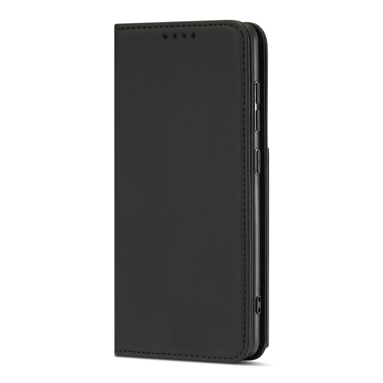 For Samsung Galaxy A82 5G Strong Magnetism Liquid Feel Horizontal Flip Leather Case with Holder & Card Slots & Wallet
