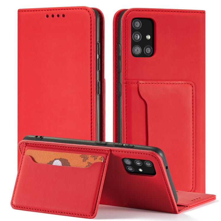 For Samsung Galaxy A82 5G Strong Magnetism Liquid Feel Horizontal Flip Leather Case with Holder & Card Slots & Wallet