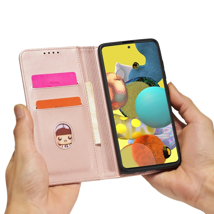 For Samsung Galaxy A82 5G Strong Magnetism Liquid Feel Horizontal Flip Leather Case with Holder & Card Slots & Wallet
