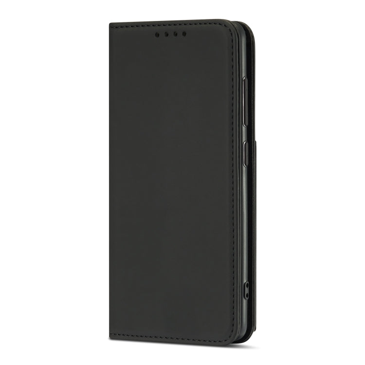 For Samsung Galaxy A22 4G Strong Magnetism Liquid Feel Horizontal Flip Leather Case with Holder & Card Slots & Wallet