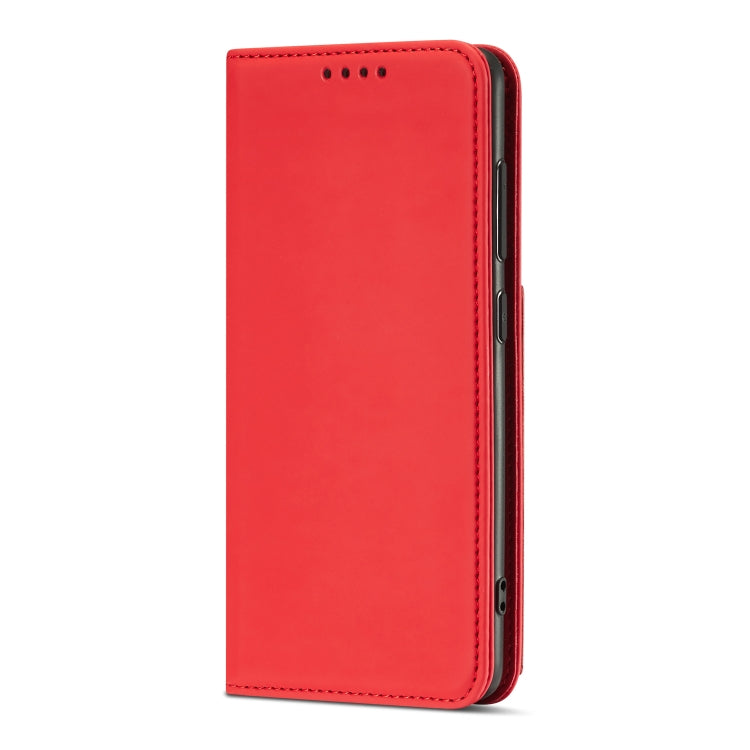 For Samsung Galaxy A22 4G Strong Magnetism Liquid Feel Horizontal Flip Leather Case with Holder & Card Slots & Wallet