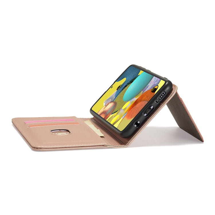 For Samsung Galaxy A22 4G Strong Magnetism Liquid Feel Horizontal Flip Leather Case with Holder & Card Slots & Wallet