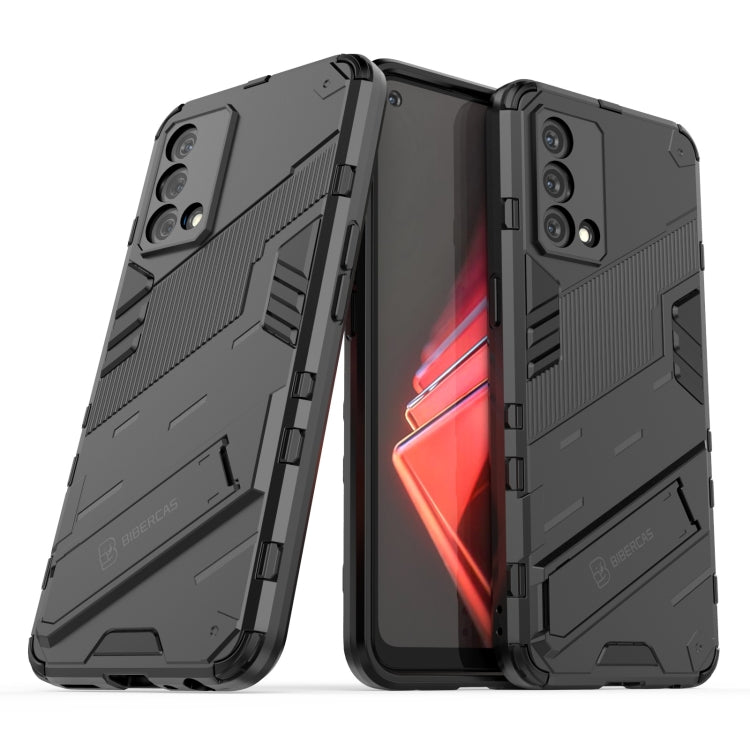 For OPPO K9 Punk Armor 2 in 1 PC + TPU Shockproof Case with Invisible Holder