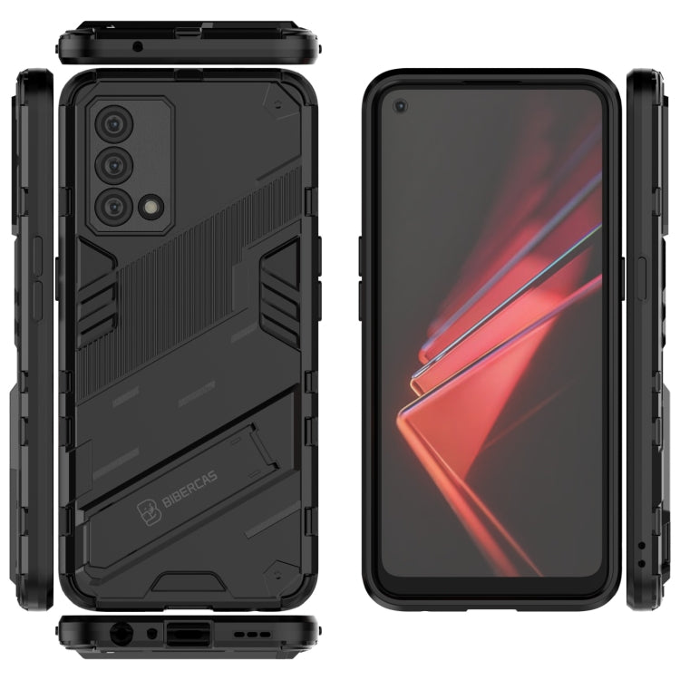 For OPPO K9 Punk Armor 2 in 1 PC + TPU Shockproof Case with Invisible Holder