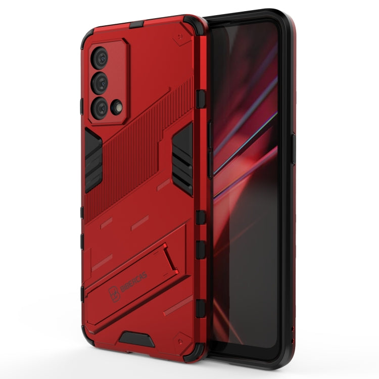 For OPPO K9 Punk Armor 2 in 1 PC + TPU Shockproof Case with Invisible Holder