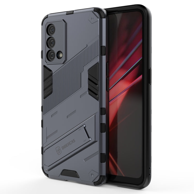 For OPPO K9 Punk Armor 2 in 1 PC + TPU Shockproof Case with Invisible Holder