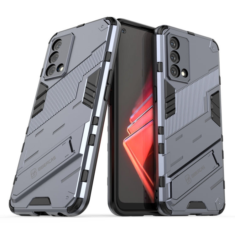 For OPPO K9 Punk Armor 2 in 1 PC + TPU Shockproof Case with Invisible Holder