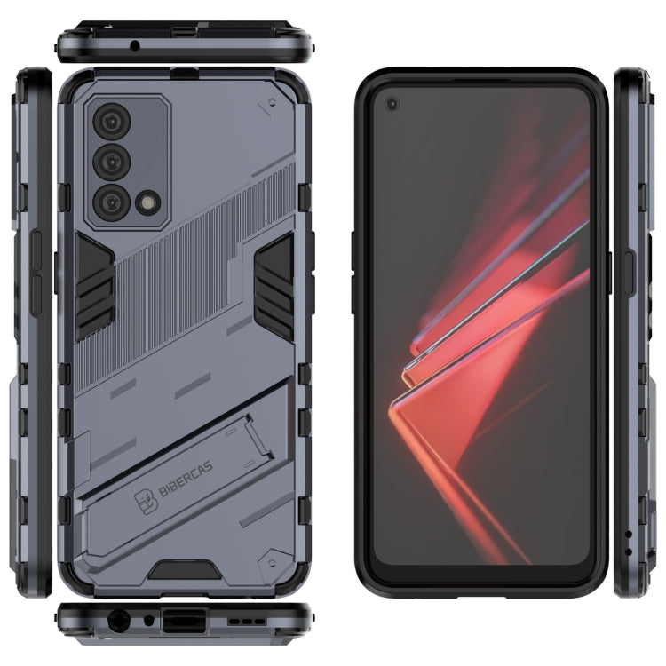 For OPPO K9 Punk Armor 2 in 1 PC + TPU Shockproof Case with Invisible Holder