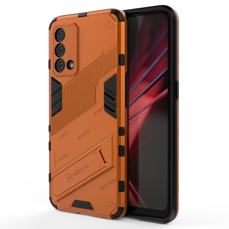 For OPPO K9 Punk Armor 2 in 1 PC + TPU Shockproof Case with Invisible Holder
