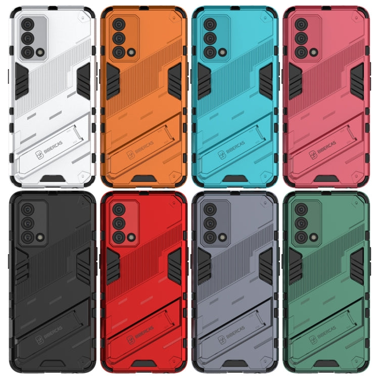 For OPPO K9 Punk Armor 2 in 1 PC + TPU Shockproof Case with Invisible Holder