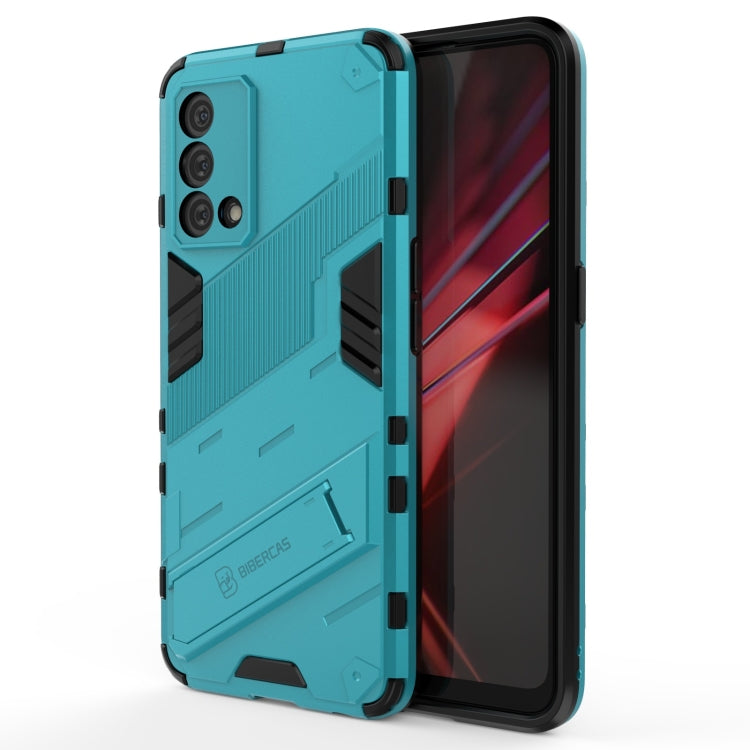 For OPPO K9 Punk Armor 2 in 1 PC + TPU Shockproof Case with Invisible Holder