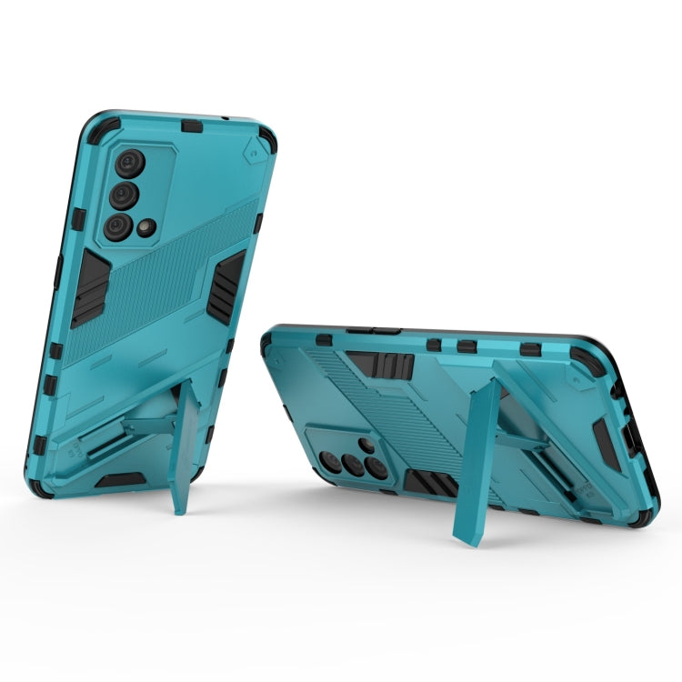 For OPPO K9 Punk Armor 2 in 1 PC + TPU Shockproof Case with Invisible Holder