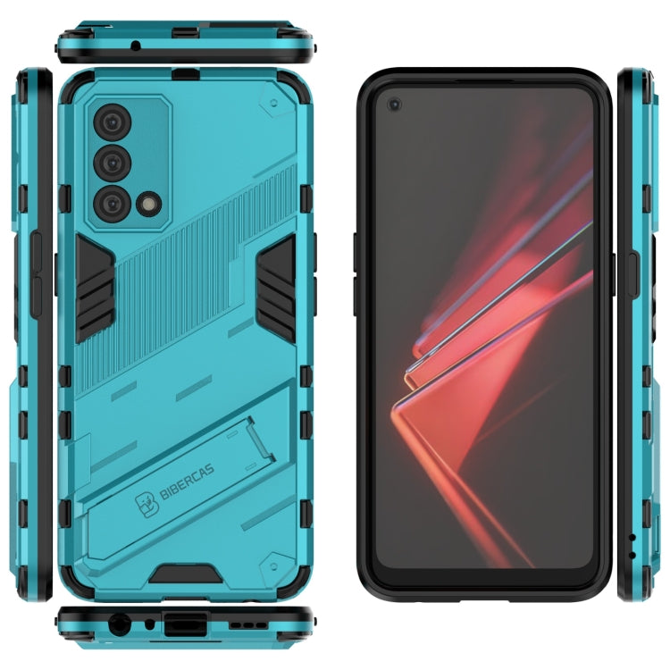 For OPPO K9 Punk Armor 2 in 1 PC + TPU Shockproof Case with Invisible Holder