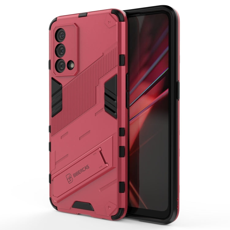 For OPPO K9 Punk Armor 2 in 1 PC + TPU Shockproof Case with Invisible Holder