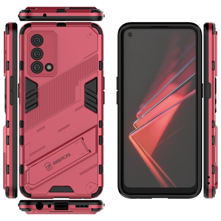 For OPPO K9 Punk Armor 2 in 1 PC + TPU Shockproof Case with Invisible Holder