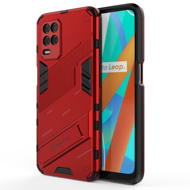 For OPPO Realme V13 5G Punk Armor 2 in 1 PC + TPU Shockproof Case with Invisible Holder