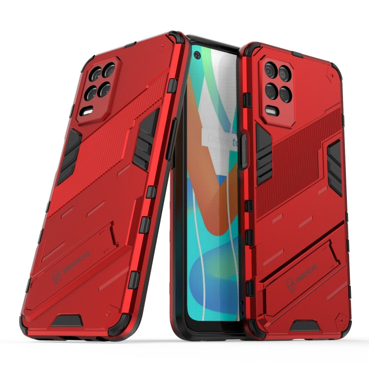 For OPPO Realme V13 5G Punk Armor 2 in 1 PC + TPU Shockproof Case with Invisible Holder