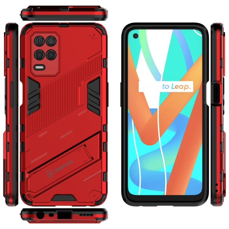 For OPPO Realme V13 5G Punk Armor 2 in 1 PC + TPU Shockproof Case with Invisible Holder
