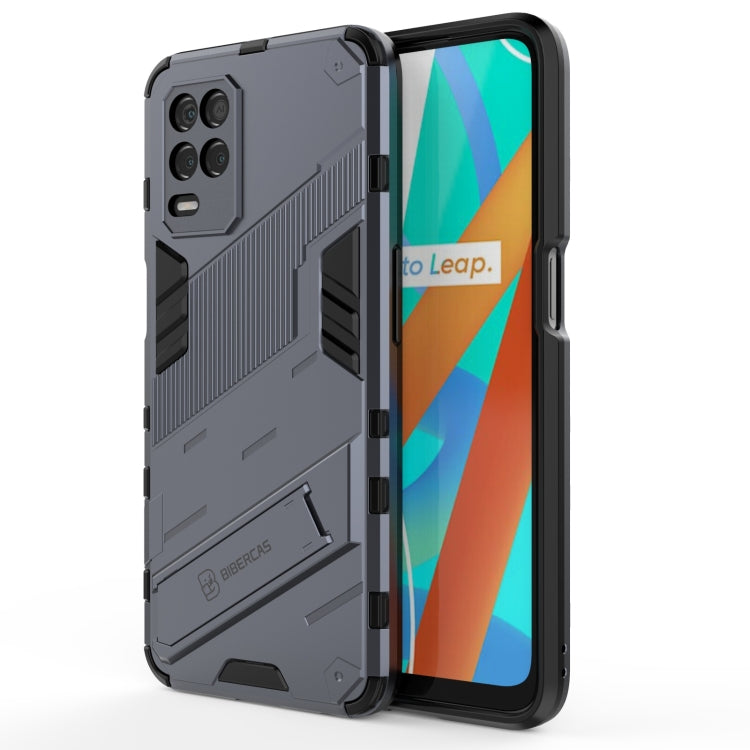 For OPPO Realme V13 5G Punk Armor 2 in 1 PC + TPU Shockproof Case with Invisible Holder