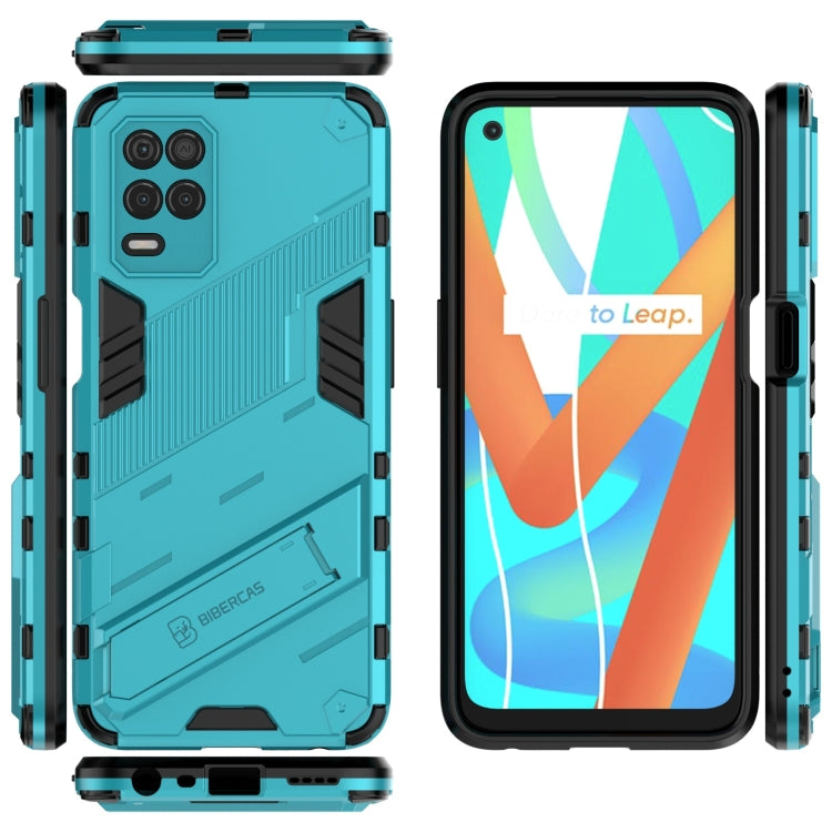 For OPPO Realme V13 5G Punk Armor 2 in 1 PC + TPU Shockproof Case with Invisible Holder