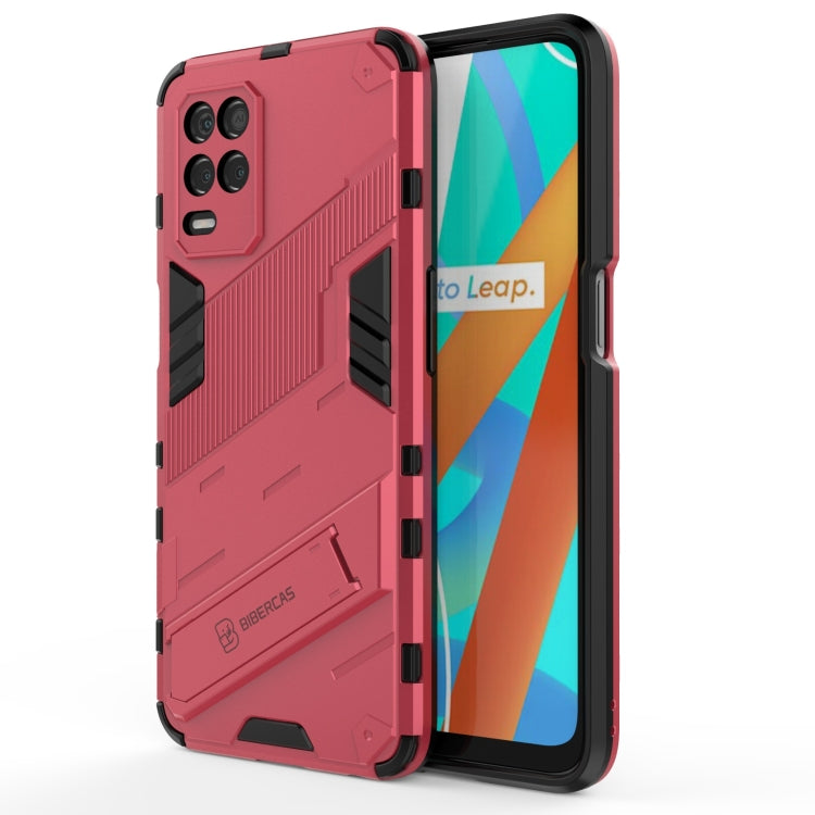 For OPPO Realme V13 5G Punk Armor 2 in 1 PC + TPU Shockproof Case with Invisible Holder