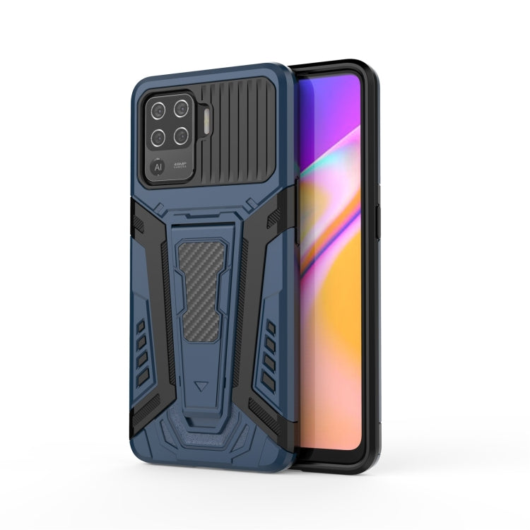 For OPPO F19 Pro War Chariot Series Armor All-inclusive Shockproof PC + TPU Protective Case with Invisible Holder